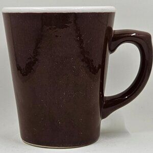 1970s Buffalo China Restaurant Ware 8 oz Terrace Mug in Artcraft Brown